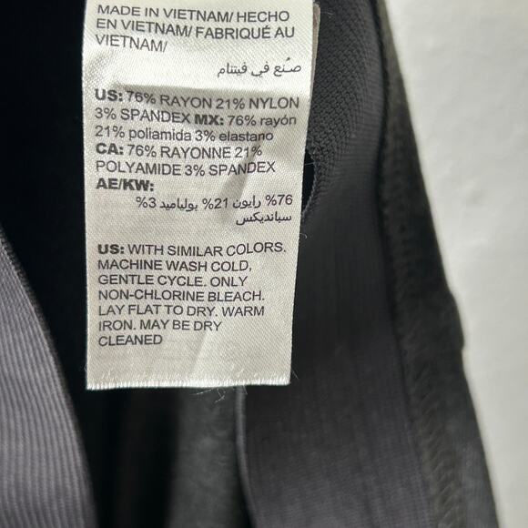 Chico’s So Slimming Juliet Ankle Pants Gray 0 US 4 Ponte Knit Stretch Pull On - Picture 7 of 7